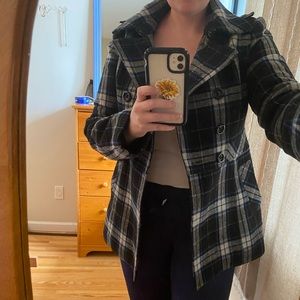 Jacob brand plaid coat